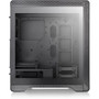 Thermaltake S500 Tempered Glass Mid-Tower Chassis - Mid-tower - Black - SPCC, Tempered Glass, Steel, Metal - 4 x Bay - 0 - ATX, Micro (Fleet Network)