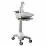 Amer Mounts Computer Cart Single Monitor Multi Adjust - 33.07 lb (15000 g) Capacity - 4 Casters (Fleet Network)