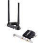 Asus PCE-AX58BT IEEE 802.11ax Bluetooth 5.0 Wi-Fi/Bluetooth Combo Adapter for Desktop Computer - PCI Express x1 - 2.93 Gbit/s - 2.40 - (Fleet Network)