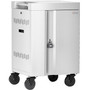 Bretford CUBE Cart Mini Charging Cart - 4 Casters - 5" (127 mm) Caster Size - Steel - 24" Width x 21" Depth x 37.5" Height - Arctic - (Fleet Network)
