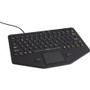 Gamber-Johnson iKey Compact Mobile Keyboard with Touchpad - Cable Connectivity - USB Interface - English (US) - TouchPad (Fleet Network)