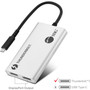 SIIG Thunderbolt 3 To Dual DisplayPort 1.2 Adapter For Mac And PC External DP JU-TB0611-S1