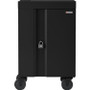 Bretford CUBE Cart Mini Charging Cart - 4 Casters - 5" (127 mm) Caster Size - Steel - 24" Width x 21" Depth x 37.5" Height - Black - (Fleet Network)