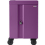 Bretford CUBE Cart Mini Charging Cart - 4 Casters - 5" (127 mm) Caster Size - Steel - 24" Width x 21" Depth x 37.5" Height - Orchid - (Fleet Network)