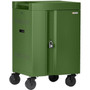 Bretford CUBE Cart Mini Charging Cart - 4 Casters - 5" (127 mm) Caster Size - Steel - 24" Width x 21" Depth x 37.5" Height - Grass - (Fleet Network)