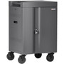 Bretford CUBE Cart Mini Charging Cart - 4 Casters - 5" (127 mm) Caster Size - Steel - 24" Width x 21" Depth x 37.5" Height - Platinum (Fleet Network)
