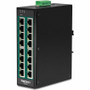 TRENDnet 16-Port Industrial Gigabit PoE+ DIN-Rail Switch - 16 Ports - Manageable - Gigabit Ethernet - 10/100/1000Base-T - 2 Layer - W (Fleet Network)