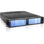 iStarUSA D Storm D-200SEA-BL-HDD2535 with Blue SEA Bezel and HDD/SSD Converter - Rack-mountable - Blue, Black - SECC, Aluminum Alloy, (Fleet Network)