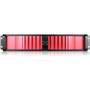 iStarUSA D Storm D-200SEA-RD-RAIL24 Server Case with Red SEA Bezel - Rack-mountable - Red, Black - SECC, Aluminum Alloy, Zinc-coated - (Fleet Network)