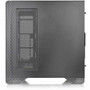 Thermaltake Tempered Glass Mid-Tower Chassis In Black With Compact Interior And Side Panel Display Steel Metal CA-1P5-00M1WN-00