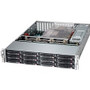 Supermicro SuperChassis 826BE2C-R802LPB Server Case - Rack-mountable - 2U - 12 x Bay - 800 W - Power Supply Installed - ATX, EATX, - x (Fleet Network)