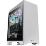 Thermaltake S500 Tempered Glass Snow Edition Mid-Tower Chassis - Mid-tower - White - SPCC, Tempered Glass - 4 x Bay - 0 - ATX, Micro - (CA-1O3-00M6WN-00)