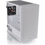 Thermaltake S100 Tempered Glass Snow Edition Micro Chassis - Micro Tower - White - SPCC, Tempered Glass, Steel, Metal - 4 x Bay - 0 - (Fleet Network)