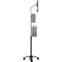 CTA Digital Compact Gooseneck Floor Stand for 7-13 Inch Tablets with Sanitizing Station & Automatic Soap Dispenser - Up to 13" (330.20 (Fleet Network)