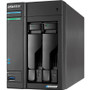 ASUSTOR Lockerstor 2 Compact NAS Storage System Intel Celeron Quad-core GHz Drive Bays Dual SSD Support Supported SAN/NAS Core HDD X AS6602T