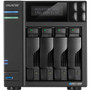 ASUSTOR Lockerstor 4 AS6604T SAN/NAS Storage System - Intel Celeron J4125 Quad-core (4 Core) 2 GHz - 4 x HDD Supported - 4 x SSD - 4 - (Fleet Network)