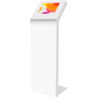 CTA Digital Premium Kiosk Stand Station for 12-13" Tablets - Up to 13" (330.20 mm) Screen Support - Floor - Metal - White (Fleet Network)