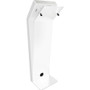 CTA Digital PAD-KSDKW13 Premium Kiosk Floor Stand for 12-13" Tablets - Heavy Duty Lockable White Metal Station with Cable Management