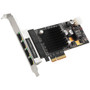 SIIG 4-Port Gigabit Ethernet with PoE PCIe Card - Intel 350 - PCI Express 2.1 x4 - 4 Port(s) - 4 - Twisted Pair - 10/100/1000Base-T - (Fleet Network)