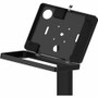 CTA Digital PAD-CHKB Premium Thin Floor Stand & Security Enclosure for iPad 10. 9" & Tablets - 10. 2" Screen Support - 45" Height - Black Steel