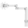 Compulocks CLRS01 Universal Rolling Tablet Stand with Articulating Arm - 13" Screen Support - Height Adjustable - White Powder Coated