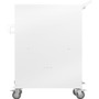 Tripp Lite by Eaton CSC32ACWHG Hospital-Grade 32-Device UV Charging Cart - White Steel 2-Shelf Mobile Cart with 4 Casters