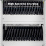 Tripp Lite by Eaton CSC32ACWHG Hospital-Grade 32-Device UV Charging Cart - White Steel 2-Shelf Mobile Cart with 4 Casters