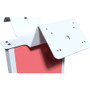 CTA Digital PAD-PARAF2W Dual Enclosure Locking Floor Stand Kiosk for 10. 2" iPad 7th/8th Gen - White Steel Security Stand