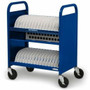 Bretford TVCT30AC-RB CUBE Transport Charging Cart - Royal Blue - 30 Device Capacity - 4 Locking Casters - 5" Wheels