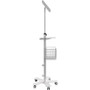 CTA Digital CTA Medical Floor Stand Enclosure for iPad Gen 10, 11" iPad Pro, & More - Up to 11" (279.40 mm) Screen Support - 53.90" x (Fleet Network)