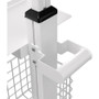 CTA Digital PAD-MFS Medical Floor Stand Enclosure for iPad Gen 10 - 11" iPad Pro & More - Height Adjustable - Heavy-Duty Steel - Lockable Casters