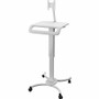 CTA Digital Height-Adjustable Rolling Medical Workstation Cart with VESA Plate - 4 Casters - 1 (Fleet Network)