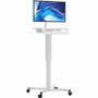 CTA Digital Height-Adjustable Rolling Medical Workstation Cart with VESA Plate - 4 Casters - 1 (Fleet Network)