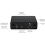 SIIG Thunderbolt 3 DisplayPort 1.4 Docking Station With Dual M.2 NVMe SSD Bays And Power Delivery Notebook/Desktop For DP PC W JU-DK0K11-S1