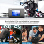 SIIG SDI To HDMI Converter With Scaler Monitor And Audio Extraction For 1080p Conversion Functions Scaling 3G-SDI Signal Video X CE-SD0J11-S1