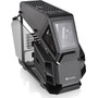 Thermaltake AH T200 Micro Chassis - Micro Tower - Black - SPCC, Tempered Glass - 2 x Bay - 0 - Micro ATX, Mini ITX Motherboard - 4 x - (Fleet Network)