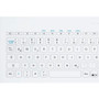 Cleankeys Capacitive Desktop Keyboard With Glass Surface USB Connectivity Keylock Hot Keys English US Interface Cable Key S KR26203