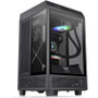 Thermaltake The Tower 100 Mini Chassis - Mini-tower - Black - SPCC, Tempered Glass - 4 x Bay - 0 - Mini ITX Motherboard Supported - 3 (CA-1R3-00S1WN-00)
