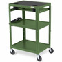Bretford MIC Cart Mobile Teacher Cart - 4 Casters - Steel - 24" Width x 18" Depth x 42" Height - Grass (Fleet Network)