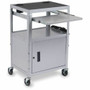 Bretford MIC Cart Mobile Teacher Cart - 4 Casters - Steel - 24" Width x 18" Depth x 42" Height - Platinum (Fleet Network)