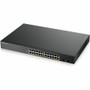 ZYXEL 24-port GbE Smart Managed PoE Switch with GbE Uplink - 24 Ports - Manageable - 2 Layer Supported - Modular - 2 SFP Slots - W - W (Fleet Network)