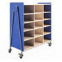 Safco Whiffle Typical Triple Rolling Storage Cart - 12 Shelf - 540 lb (244939.88 g) Capacity - 4 Casters - 3" (76.20 mm) Caster Size - (Fleet Network)
