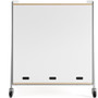 Safco Whiffle Typical Triple Rolling Storage Cart - 330 lb (149685.48 g) Capacity - 4 Casters - 3" (76.20 mm) Caster Size - Laminate, (Fleet Network)