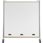 Safco 3931GRY Whiffle Triple Rolling Storage Cart - 12 Shelves - 540 lb Capacity - 4 Casters - Gray