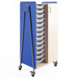 Safco Whiffle Typical Double Rolling Storage Cart - 153 lb (69399.63 g) Capacity - 4 Casters - 3" (76.20 mm) Caster Size - Laminate, - (Fleet Network)