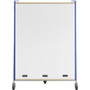Safco 3932SBU Whiffle Triple Rolling Storage Cart - 396 lb Capacity - 5 Casters - Spectrum Blue