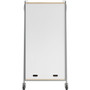 Safco 3928GRY Whiffle Double Rolling Storage Cart - 153 lb Capacity - 4 Swivel Casters - Gray