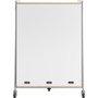 Safco 3932GRY Whiffle Triple Rolling Storage Cart - 396 lb Capacity - 5 Swivel Casters - Gray
