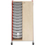 Safco Whiffle Typical Double Rolling Storage Cart - 153 lb (69399.63 g) Capacity - 4 Casters - 3" (76.20 mm) Caster Size - Laminate, - (Fleet Network)