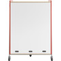 Safco 3932RED Whiffle Triple Rolling Storage Cart - 396 lb Capacity - 5 Casters - 3" Wheels - Red